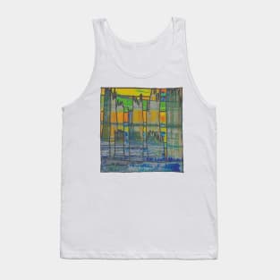 Liminal Space II in Weathered Sunrise Abstraction Tank Top